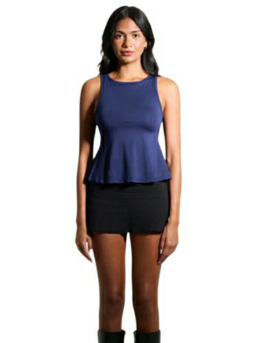NWT Klassy Network Flowy Boat Neck Tank- M